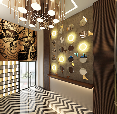 Creative F&B interior decor creating a welcoming dining atmosphere