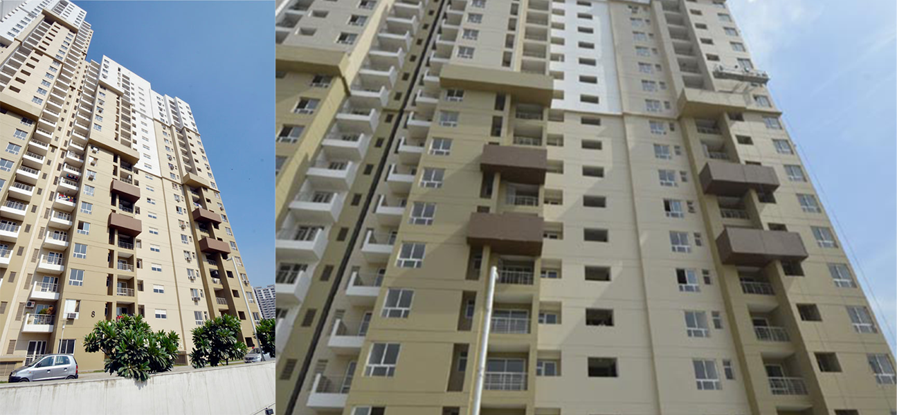 Lotus Boulevard Noida high-rise residential tower executed by Next BC